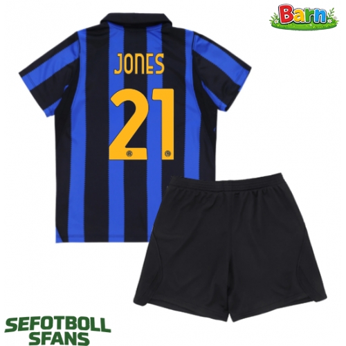 Inter Milan Curtis Jones #21 Hemmaställ Barn 2026-27 Kortärmad (+ Korta byxor)
